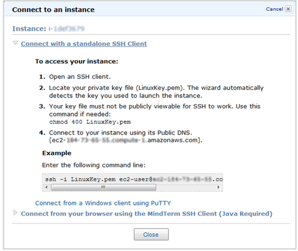 connect instance
